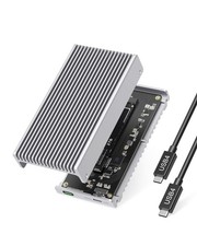 Noiseless 40Gbps M.2 NVMe Enclosure, USB C Aluminum External SSD Enclosure Co...