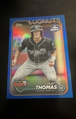2024 Topps Pro Debut - Colby Thomas #PD-79 Blue Foil /150 (RC) Athletics