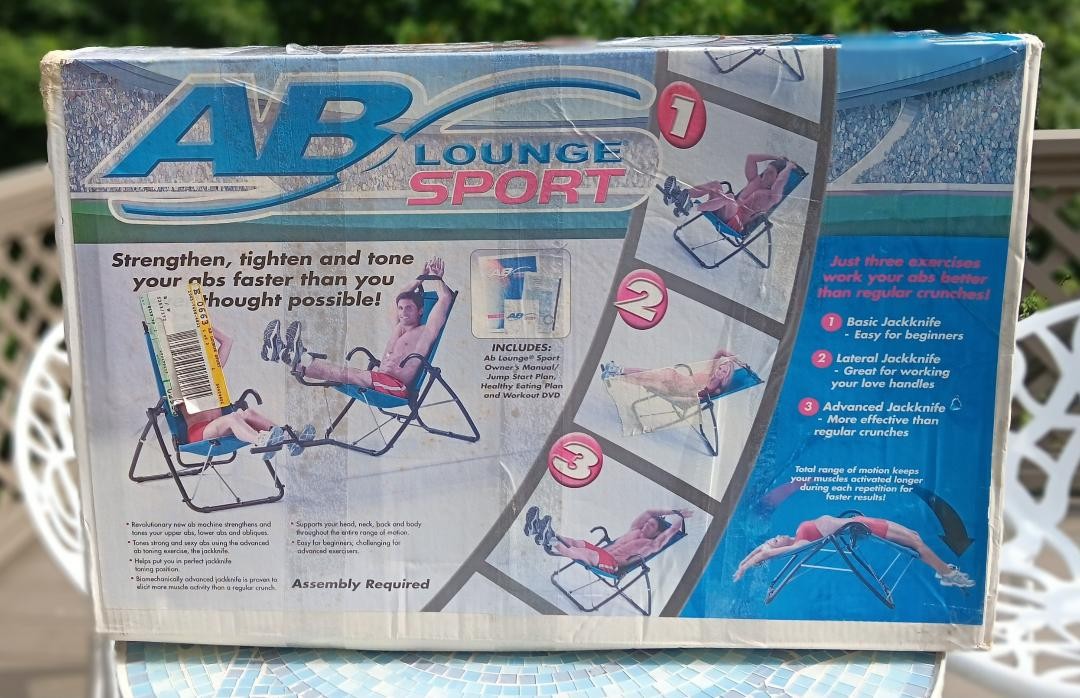 FITNESS QUEST AB LOUNGE SPORT Abdominal Core Exerciser - NEW IN BOX!