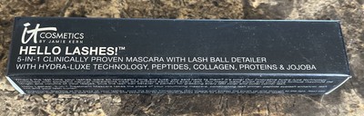 It Hello Lashes 5 in 1 Volumizing Mascara BLACK Full Size 0.33 oz/9.9 mL NEW