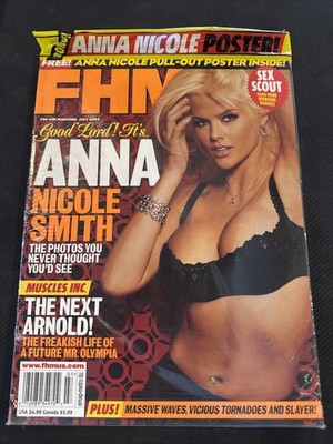 FHM 7/04,Anna Nicole Smith,Beth Ostrosky,Cristina Milian,Bergland Icey,July  2004 | eBay
