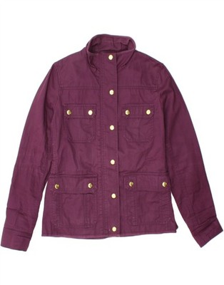 J. Crew Utility-Damenjacke UK 10 Small lila Baumwolle BF11