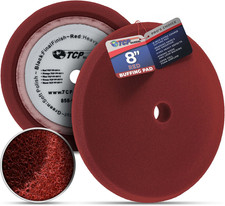 TCP Global 8 Red Foam Buffing Pad Extra Coars...
