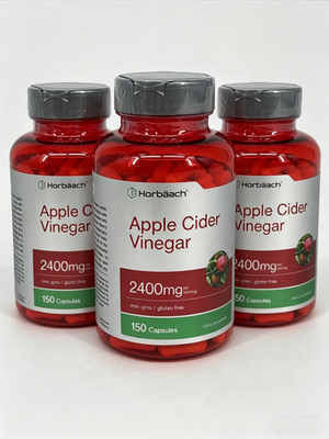 #ad #ad 3X Apple Cider Vinegar 2400mg 150 Capsules Non GMO Natural Dietary Supplement $25.99