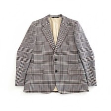 Vintage 60s Estes Men's Cashmere Blazer Men's 42L Check Pattern Classic Tailored