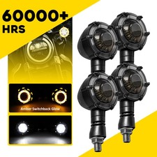 12V Motorcycles LED Turn Signals Lights DRL Lamps For Harley, Honda, Kawasaki 4x