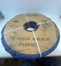 APACHE 13027005 PVC Layflat Hose - Blue 2" x 300ft. - New Fast Ship