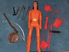 Marx Johnny West CXR Custom Swift Eagle On Orange JWA Geronimo With Accessories