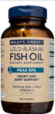Wiley's Finest Wild Alaskan Fish Oil Peak EPA Ex. 03/28 120 Softgels