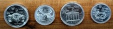 4,33 Oz Silber Ol. Spiele Montreal je 2x 5 + 10 Dollar Serie II Antike Ol. Mot.
