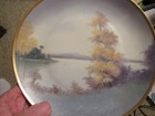 VTG PICKARD VELLUM HAND PAINTED SCENIC PLATE SIGNED F.JAMES - 8 1/2 inch — photo 2