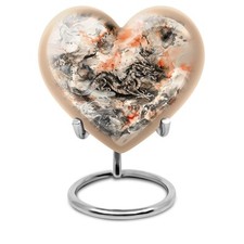 Dragon Urn 3Inch Pack Of 1 Heart Keepsake Ash Containers - Cremation Keepsake