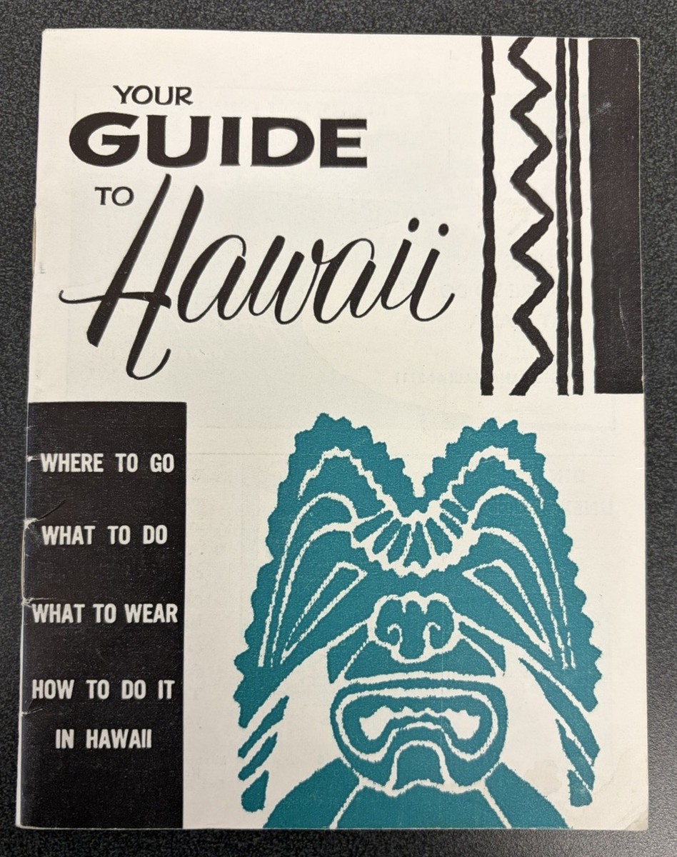 Vintage Your Guide to Hawaii Advertising Travel Brochure Booklet