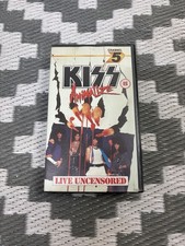 Kiss VHS Video Tape Animalize LiveUncensored Concert