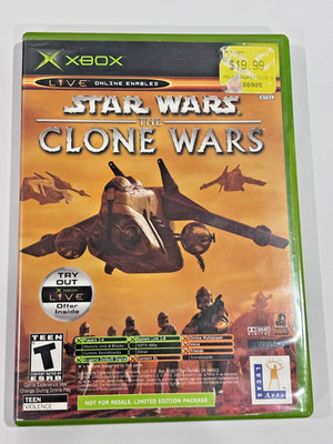 Star Wars: The Clone Wars/Tetris Worlds (Xbox, 2003) Missing Clone Manual