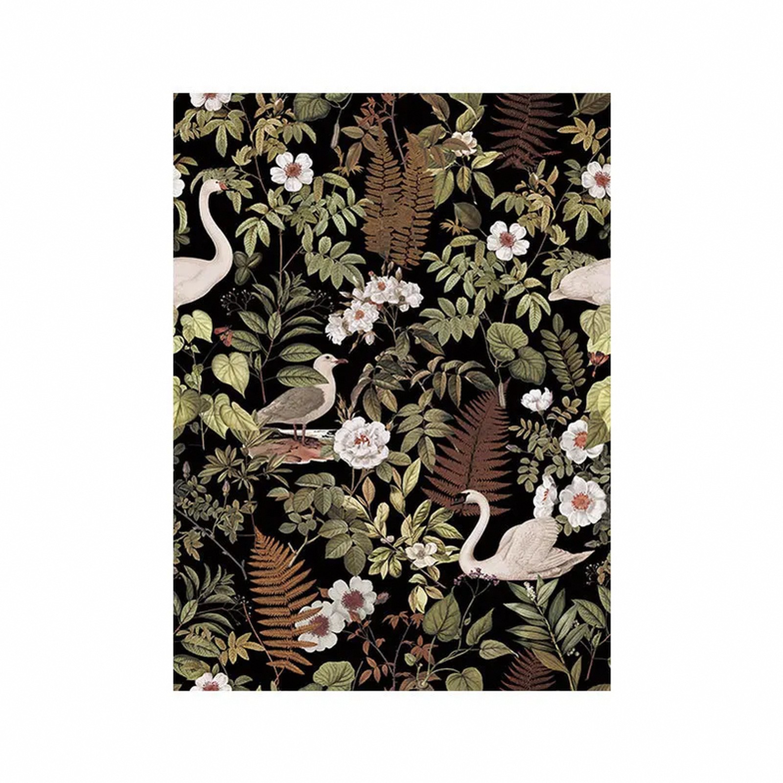 Self-Adhesive PVC Wallpaper with Animal Patterns 17.32 x 59.06 in for Bedroom