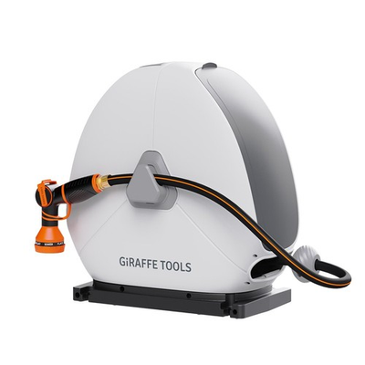 #ad Giraffe Tools 1 2quot; x 100FT Retractable Garden Hose Reel 360° Swivel Ground Mount $135.99