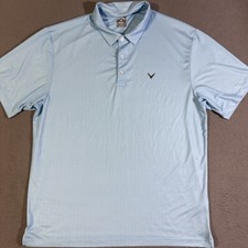 Callaway Opti-Dri Polo Shirt Mens Size XL Poly Stretch Golf Blue