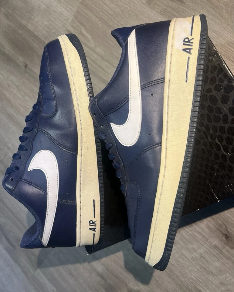 Talla 13 - Nike Air Force 1 Low Midnight Navy 2016 488298-436 sin caja AF1 raro JP Foto 4 de 4