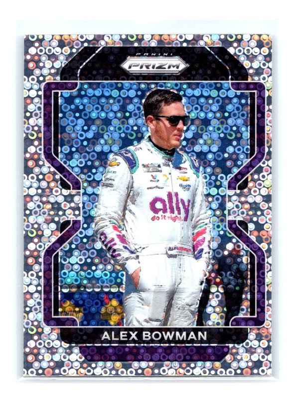 2022 Panini Prizm Racing Alex Bowman Silver Disco /75 Prizm ERROR CARD