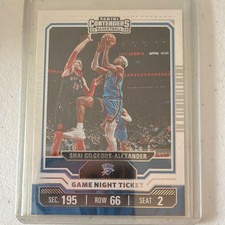 Panini 2023-24 Contenders Shai Gilgeous-Alexander Thunder Game Night #11