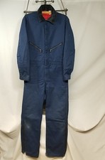 Walls Vintage Blue Men's Blizzard Pruf Insulated Coveralls Workwear Medium 
