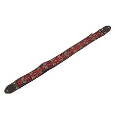 Black Guitar Strap Thickened And Widened Unique Jacquard Emb