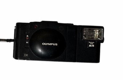 Olympus XA3 35mm Film Camera w/ A11 Flash Untested Vintage For Parts