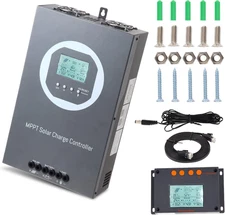 100A MPPT Solar Charge Controller 12V/24V Auto, 100A Solar Panel Regulator Max I