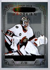 Mads Sogaard 2022-23 UD Stature Photo Variant Rookie /99 #169 Ottawa Senators