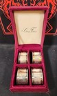 Vintage 4-Pc. Godinger "Silver Treasures" Silver Plate Napkin Rings w-Velvet Box — photo 1