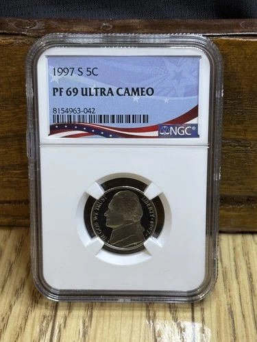 1997 S JEFFERSON NICKEL NGC PF 69 ULTRA CAMEO