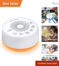 White Noise Machine 25 Sounds Night Lights Memory Timer Volume AC USB