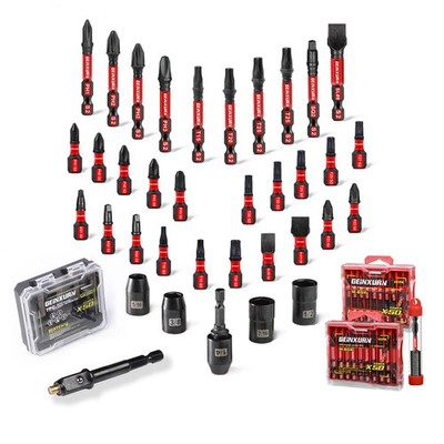 Magnetic Nut Driver Set, 38 Pieces Impact S2 Steel Driver Bit Set, 3/8'' Drive...