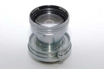 Leica IIIF Summitar 5cm f2 LTM L39 Screw Mount Standard Lens. Caps