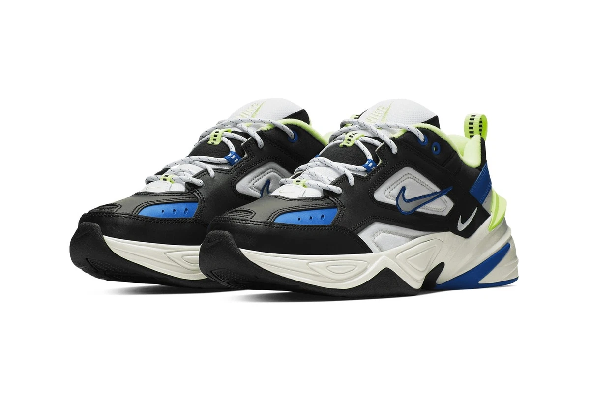 Nike M2K Tekno Men’s Sneakers US size 8.5 in black, white, blue and volt color Nike M2K Tekno  main image 2