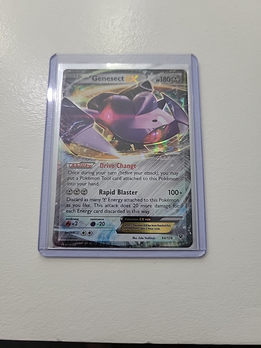 Genesect EX 64/124 Ultra Rare Fates Collide Pokemon TCG