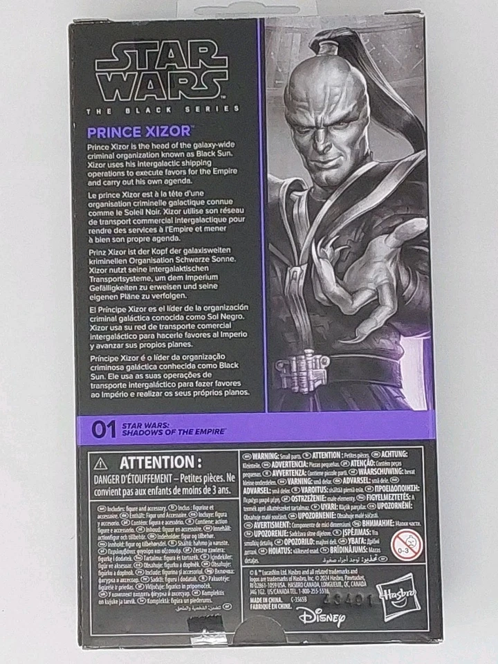 Star Wars The Black Series 2025 6 pulgadas #01 Sombras del Imperio Príncipe Xizor Foto 2 de 4