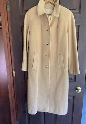 WOMENS ORVIS VINTAGE CAMEL HAIR COAT SIZE 10