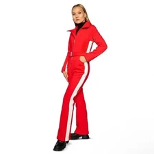 Slope Siren Ski Suit Womens S Retro Red Outdoors Skiing Snowboarding