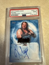 2017 Topps WWE Undisputed Autographs Rhyno BLUE #UA-R 127/199 PSA 9 MINT