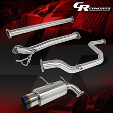 4.5 Muffler Burnt Tip Catback Exhaust Race System For 90-93 Acura Integra Dadb