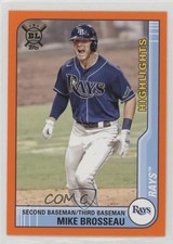 2021 Topps Big League Highlights Orange Michael Brosseau Mike Brosseau #294 1i3m