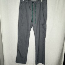 Figs Pants Mens L Graphite Gray Cairo Cargo Scrub Zip Fly TM3001T Medical C