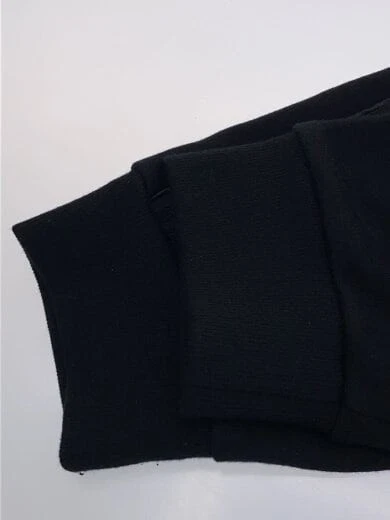 Felpa con cappuccio pullover FENDI Zucca fantasia linea laterale XXL cotone nero FY0981 A2F1