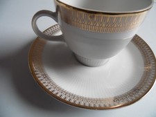 2 Teiliges Kaffeegedeck + Unterteller Mitterteich Bavaria Porzellan Goldrand