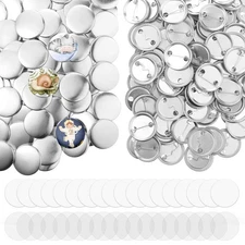 300Sets Button Maker Supplies 1.25 Inch/32mm Button Making Kit for Buttons Ma...