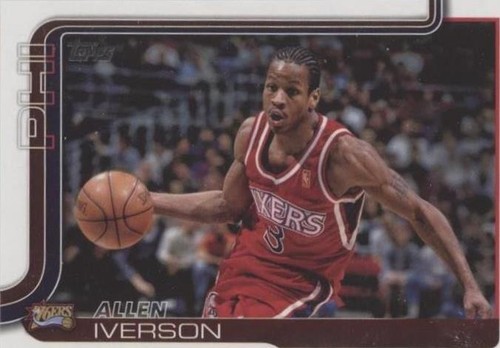 2025-26 Topps Finest Allen Iverson Auto Masters Orange Refractor