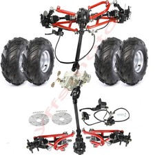 4WD Front Rear Shaft CV Axle Wheel Hub Swing Arm Suspension Kit DIY Go Kart Quad