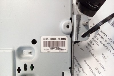 2016-2019 Ford Fiesta 6.5 Touch Screen Display Information Unit OEM